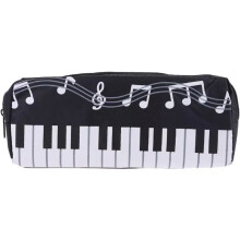 Estojo para lápis em formato de teclado de piano, grande capacidade, ideal para canetas, maquiagem, escritório, viagens e presentes.
