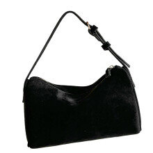 Elegante borsa a tracolla in pelle scamosciata, comoda, resistente all'usura, stile moderno, autunno/inverno 2025.