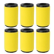 Conjunto de 6 filtros de ar com pré-filtro 591334 para motores de cortadores de grama Briggs-Straight On 796031MIU1303GY21435MIU13963 94201 591334