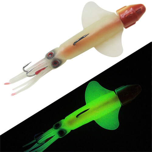 Oktopus-Schleppköder, Oktopus-Tintenfisch-Schleppköder, Angelköder aus Weichplastik, Angelzubehör