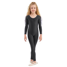 Tute intere a maniche lunghe per bambine, body per bambini, pagliaccetto per neonate, tutina a girocollo a maniche lunghe elasticizzata e morbida,