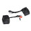 Interruptor de controle universal para guidão esquerdo de motocicleta de 7/8 polegadas com interruptor de seta, buzina, desligamento automático de 3