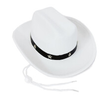 Yauxim cowboyhatt for barn, western pork pie-hatt med stjernestikker, justerbar stropp, for alderen 3-12 år, utendørs og festantrekk