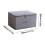 Large Gray Fabric Storage Boxes with Zipper, Stackable & Foldable for Closet Organization – Compatible with Standard Shelving 1