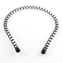 Haaraccessoires, golvende haarband, zwart, 110 mm