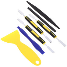 Conjunto de 7 ferramentas para manutenção de tablets, cores sortidas, para reparo de celulares e abertura de computadores.