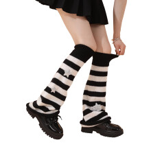 Scaldamuscoli da ragazza Lolitas, maniche a campana in maglia a stella, calzini gotici larghi con polsino alla caviglia, copriscarpe per uniforme JK