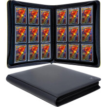 Toploader Binder – Holds 288+ TopLoaders, 9-Pocket for 3"x4" Rigid Cards, Compatible with TCG, MTG, Sports (White)