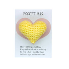 Yellow Pocket Cards With Message For Small Item Decoration Gifting Encouragement 5.12X3.94 Inches Compact Size For Wallet Or Bag Carry