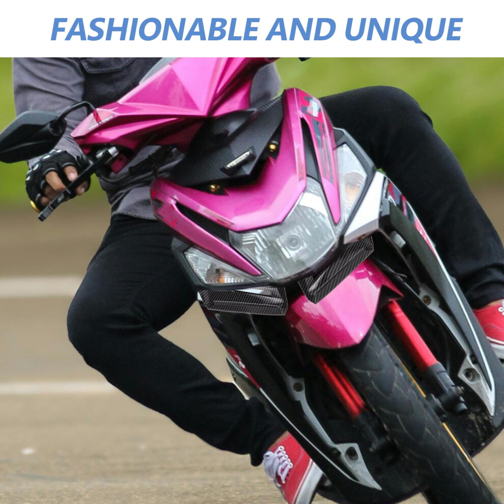 Abs Motorcycle Chin Spoiler Front Bumper Lip Splitter Sporty Styling Enhancement Black 9327961715707