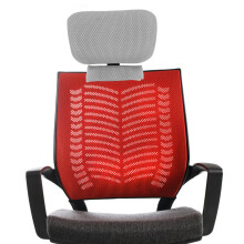 Office Chair Neck Pillow Grey Ergonomic Headrest Cushion Comfortable Support