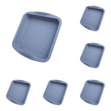 Silicone Square Cake Pan 10.4"x9.6" – Non-Stick, Heat Resistant, Oven/Microwave/Freezer/Dishwasher Safe