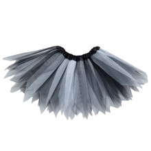 AWZXDE Toddler Girls Colorful Summer Skirt Tutu Tulle Layered Full Skirt For Spring Party Performance And Ballet Dance Black