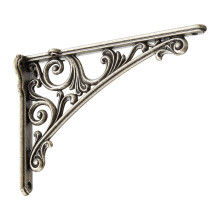 Wall Shelf Bracket Compact Shelf Support for Kitchen Book Shelves Wall Decor Silver