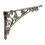 Wall Shelf Bracket Compact Shelf Support for Kitchen Book Shelves Wall Decor Silver 1