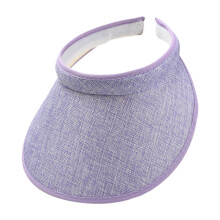 Sun Visor Hat Sweat Absorbent for Women and Men Adjustable for Sports Volleyball Light purple