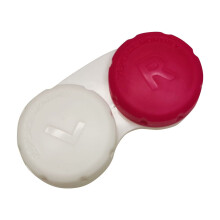 Double Contact Lens Case Immersion Kit Small Leakproof Packaging for Daily Use and Travel Convenient Size