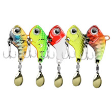 5-Piece Metal VIB Fishing Lure Kit,Sinking Spinner Spoon, Artificial Bait Jigs for Freshwater and Saltwater Use