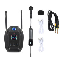 UHF True Diversity Wireless Saxophone Microphone Pickup for Sax Horn Trumpet Trombone Professional Stage Performance
