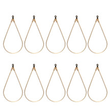 10 Pcs Earring Beading Hoop Water Drop Earring Finding Teardrop Beading Hoop Components for DIY Craft Jewelry Making