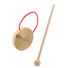 Golden Gong for Children Sturdy Durable Percussion Instrument with Clear Sound for Parties