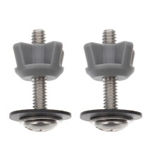 Milisten 2Pcs Bathroom Toilet Screws Universal Mounting Bolts Easy to Install for Toilet Seats