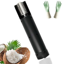 Portable Electric Coconut Grater Machine, Stainless Handheld Scraper & Shredder, Anti-Splash Rotating Kitchen Grater – Compatible with Home Use