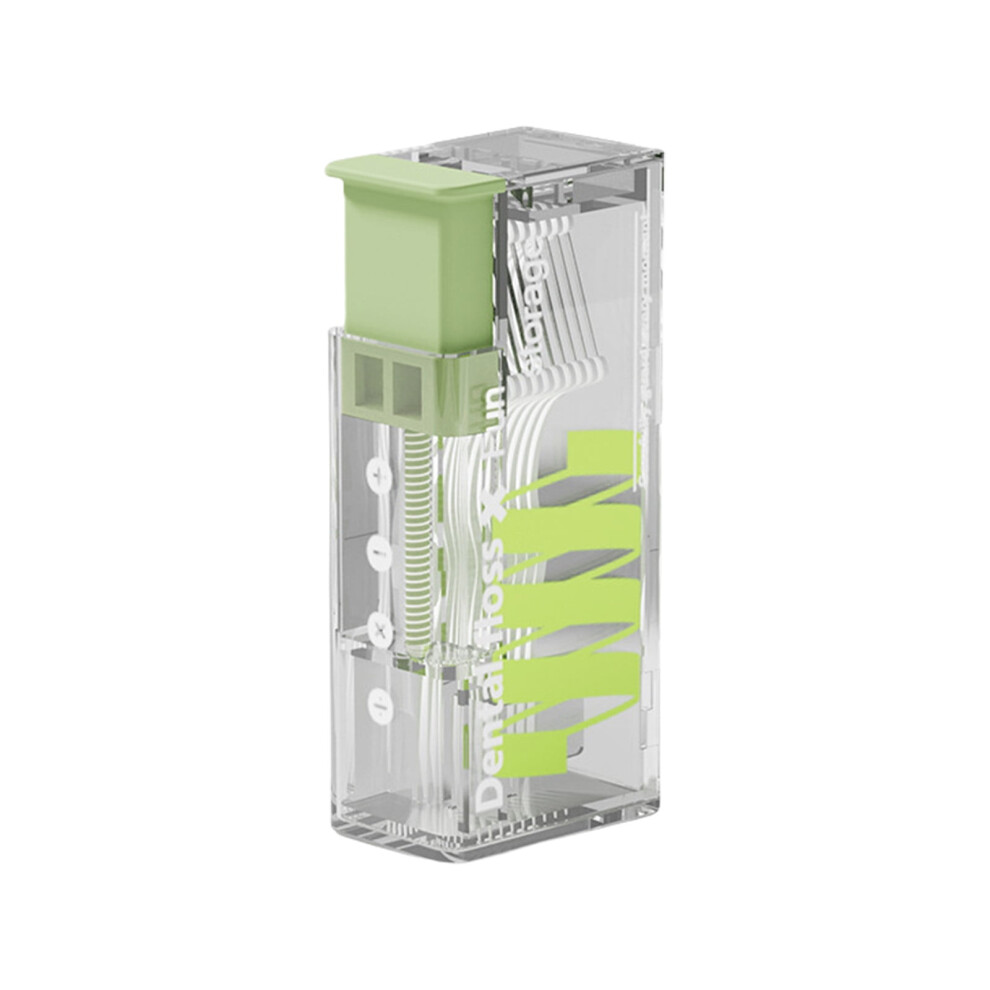 Automatic Floss Pick Dispenser Case Plastic Toothpick Organiser Leakproof Design Dentals Hygiene Essential