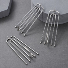 15Pcs Plated Silver Curtain Pleat Clips Crafted with Precision for Effortless Curtain Setup