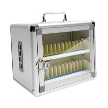 Phone Storage Cabinet with Transparent Door and Lock, for