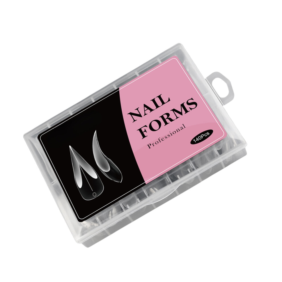 Reusable Nails Extension Molds Highly Transparency ABS Materials Full Coverage With Measurement Scale For Acrylic Gel