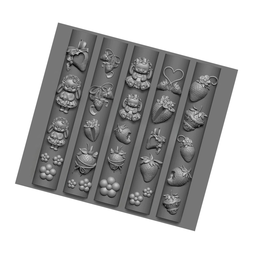 Embossing Mold Nails Template for Nails Decoration Clear Flexible Silicone Tool with Ballets Motifs Crafting Projects