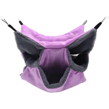 Sugar Glider Pouch Hammock Bed Bedding, Sugar Glider Cage Accessories Toys for Rat, 3-Layer Hammock Make Pet Cages More Three-Dimensional (2.Mint)