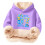 Sweat à capuche enfant imprimé multicolore doux et confortable 1