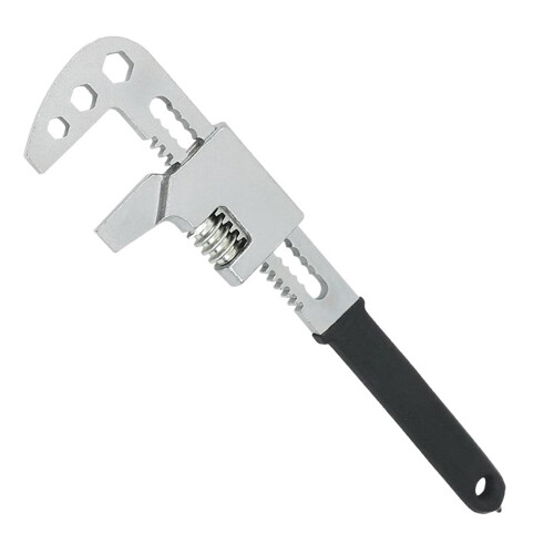 Right-Angled Adjustable Wrench for Pipes, 1Piece