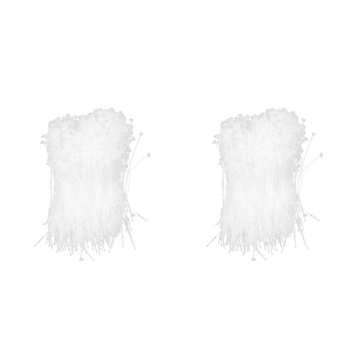 2St Plastic Label Snaps Wit Voor Kleding En Cadeau Ophangers