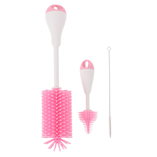 9Pièces Brosses Long Rose Nettoyage Bébé