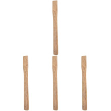 4Pcs Premium Khaki Wood Handles Replacement for Accessories