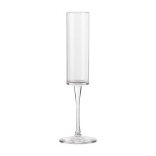 Gobelets à pied droit en plastique, verres transparents pour vin, jus et boissons de fête