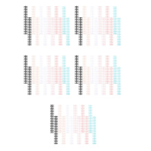 60Pièces Coils De Segmentés Colorés Pour