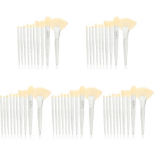 5Sets White Cosmetic Eye Brushes for Women Soft Blending Makeup Tools
