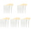 5Sets White Cosmetic Eye Brushes for Women Soft Blending Makeup Tools 1
