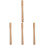 4Pièces Manche Courbé En Bois Khaki Pour Hache Durable Polyvalent 1
