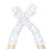 Sparkly Sequin Arm Sleeves White Velvet Long 1