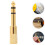 4Pcs Copper Headphone Adapter Stereo Audio Jack Adapter for Home Use 4