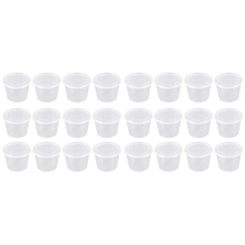 200Pièces Portions Jetables Plastique Couvercles