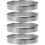 4Pcs Silver Round Pizza Ring Stainless Steel Kitchen Baking Supplies 1