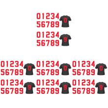 80Pcs on Number Applique Stickers for Shirts, Jeans, and Bags