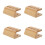 4Pcs Bamboo Toothbrush Head Organizer Stand for Home Vanity Storage 1
