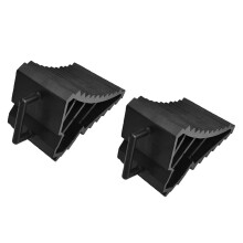 Vehicle Wheel Chock with Handle for Easy Removal Helps Keep Your Trailer or in Place Pack of 2,Black